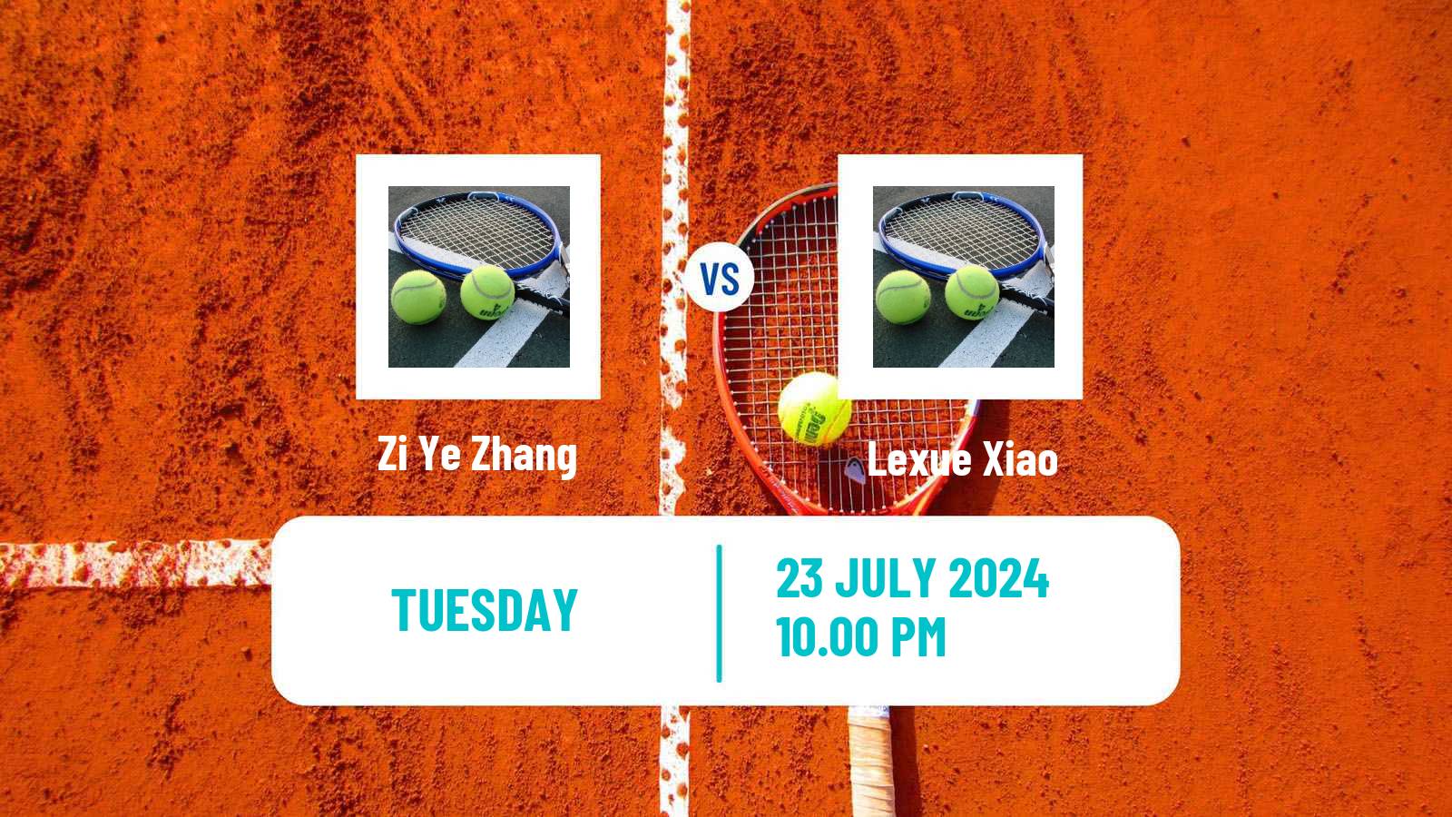 Tennis ITF W35 Naiman Women Zi Ye Zhang - Lexue Xiao