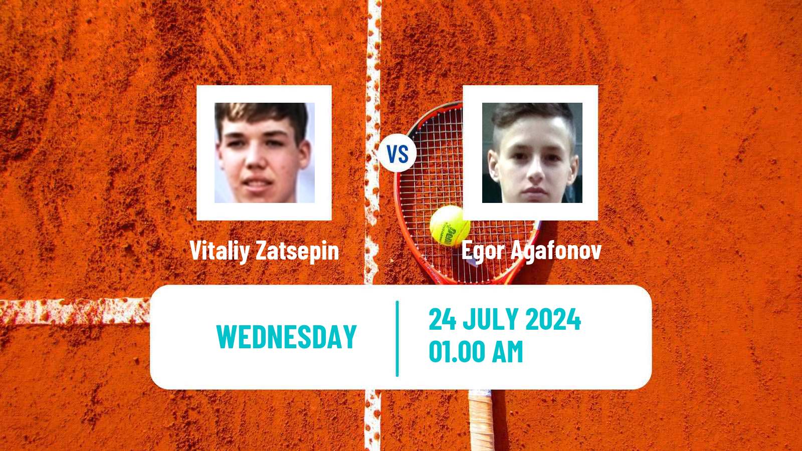 Tennis ITF M25 Astana Men Vitaliy Zatsepin - Egor Agafonov