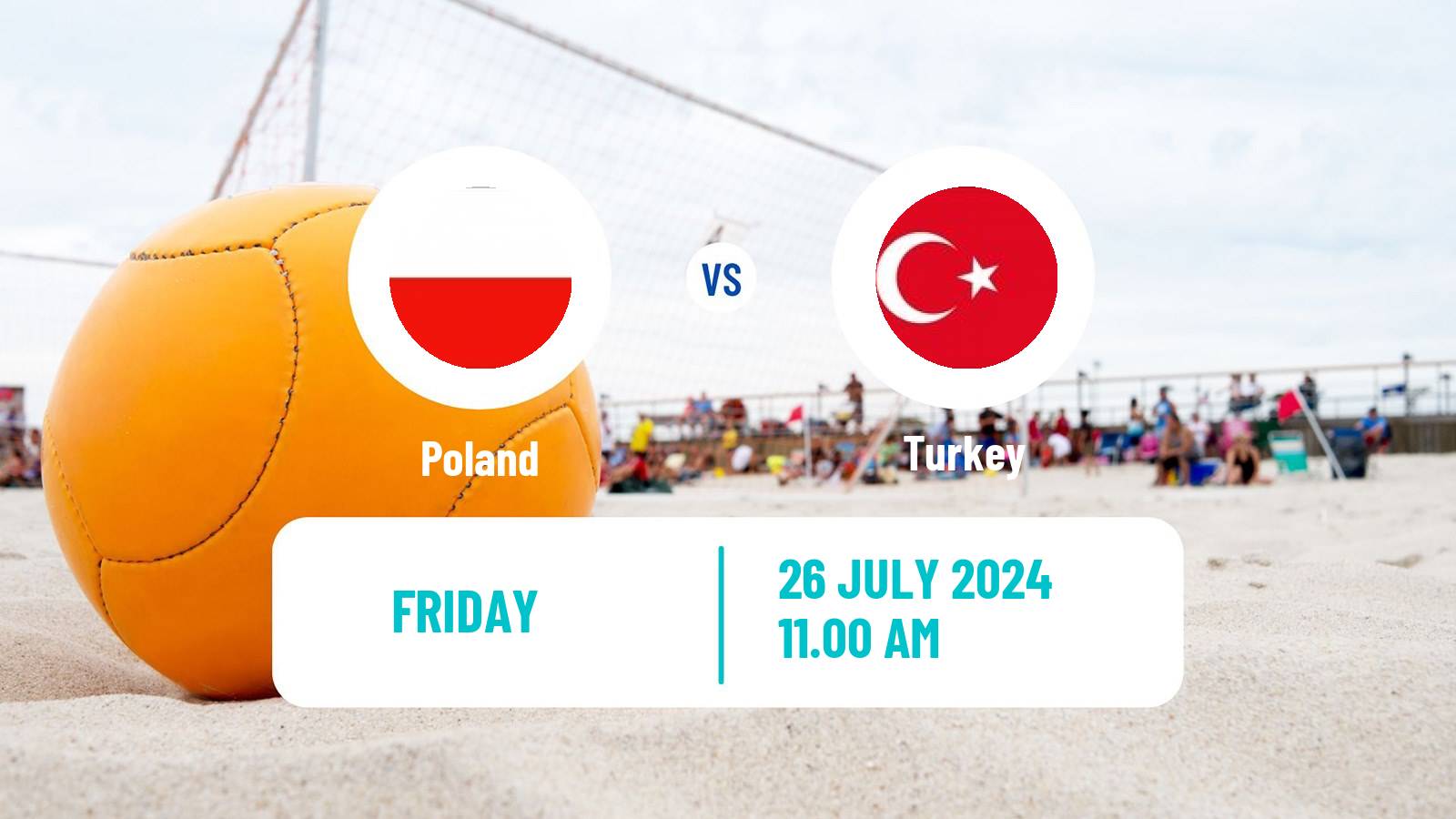 Beach soccer EBSL Chisinau Poland - Turkey