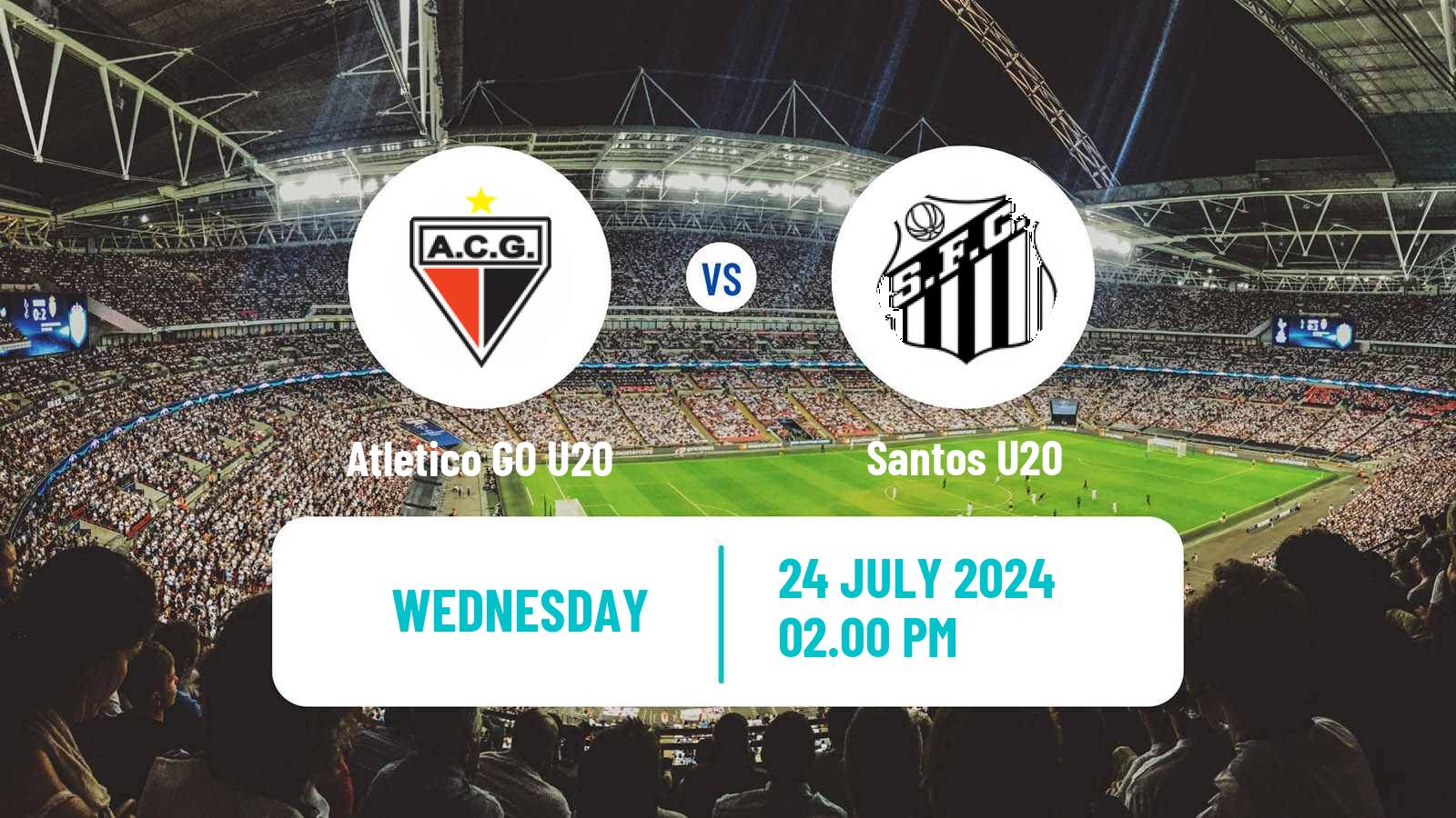 Soccer Brasileiro U20 Atletico GO U20 - Santos U20