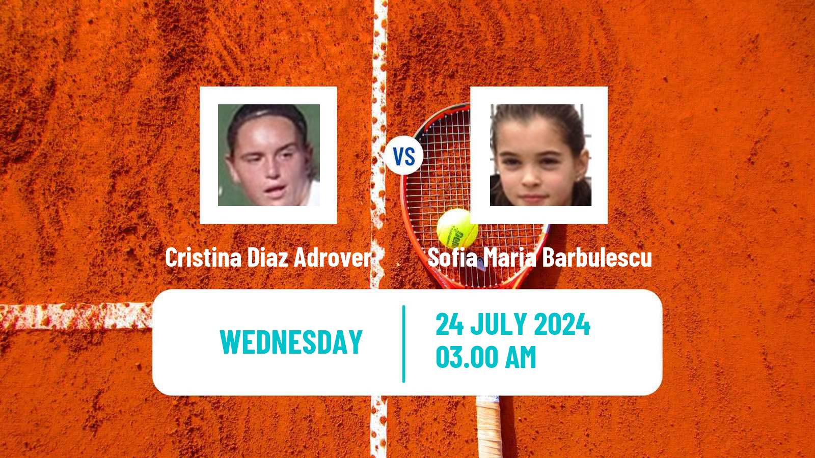 Tennis ITF W15 Satu Mare Women Cristina Diaz Adrover - Sofia Maria Barbulescu