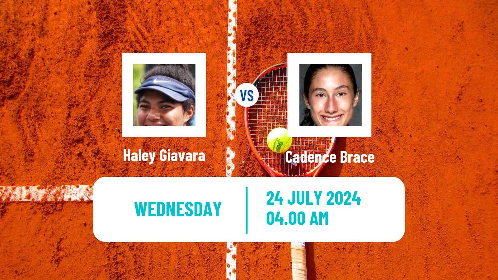 Tennis ITF W35 Segovia Women Haley Giavara - Cadence Brace