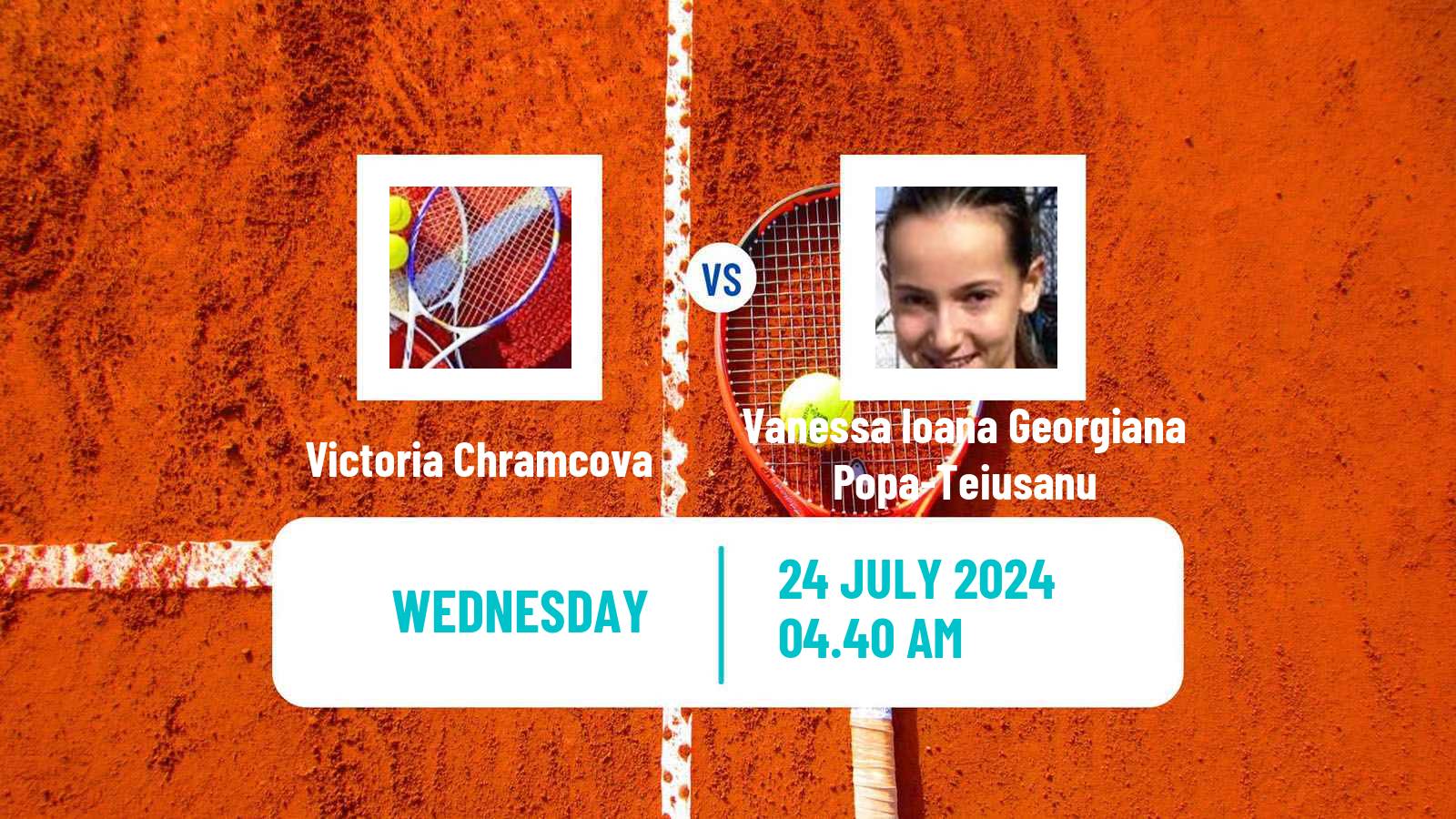 Tennis ITF W15 Satu Mare Women Victoria Chramcova - Vanessa Ioana Georgiana Popa-Teiusanu