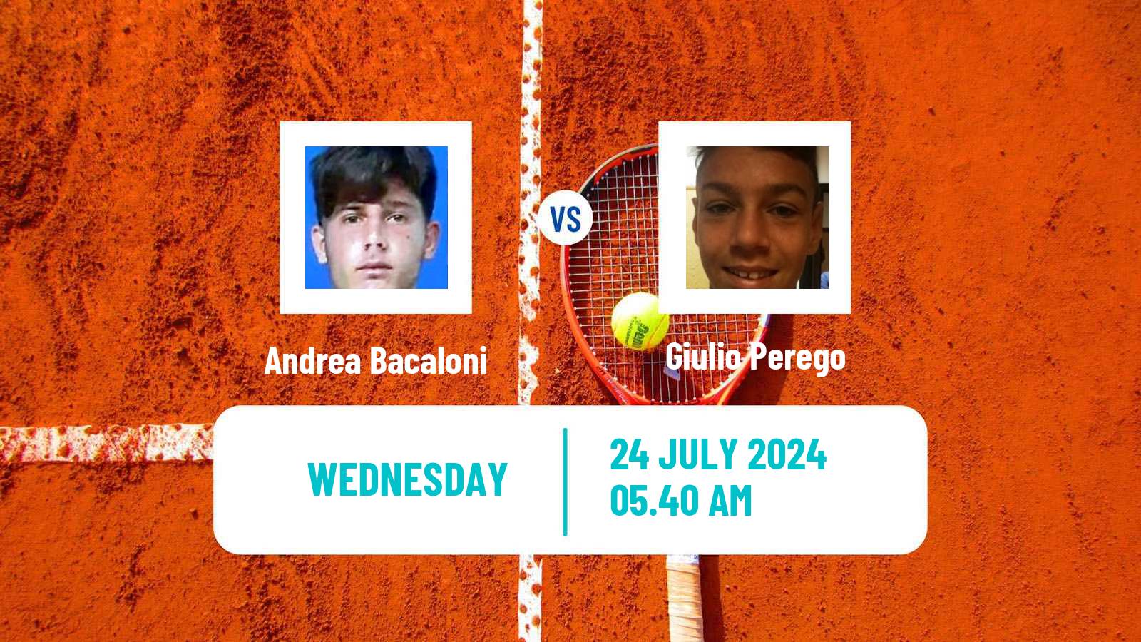 Tennis ITF M15 Perugia Men Andrea Bacaloni - Giulio Perego