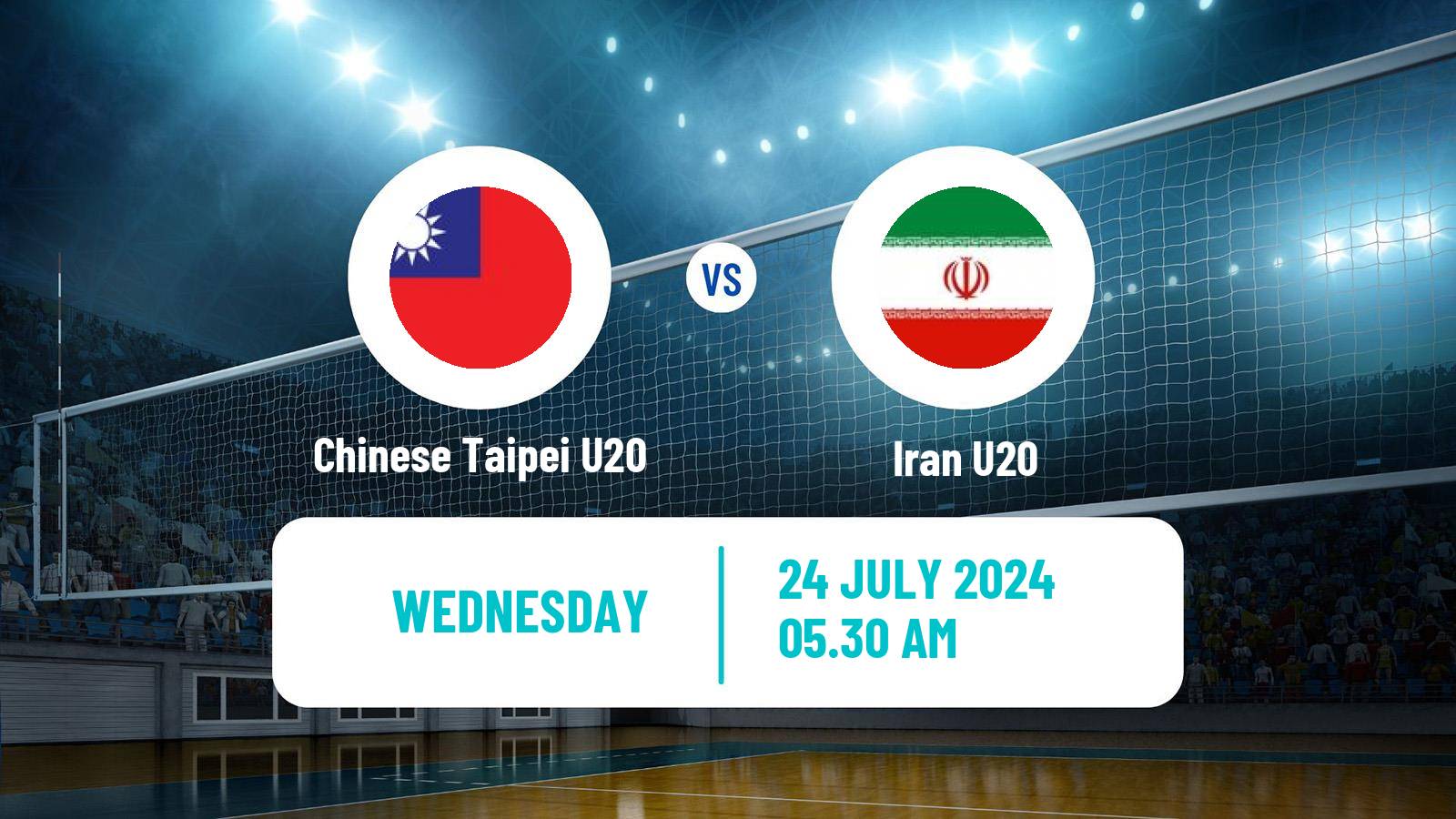 Volleyball Asian Championship U20 Volleyball Chinese Taipei U20 - Iran U20