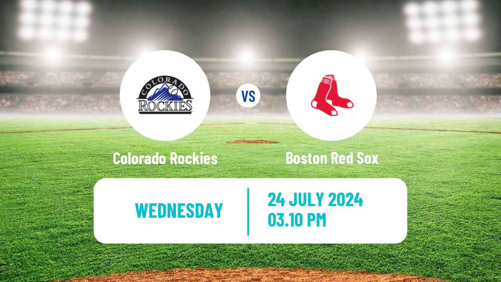 Baseball MLB Colorado Rockies - Boston Red Sox