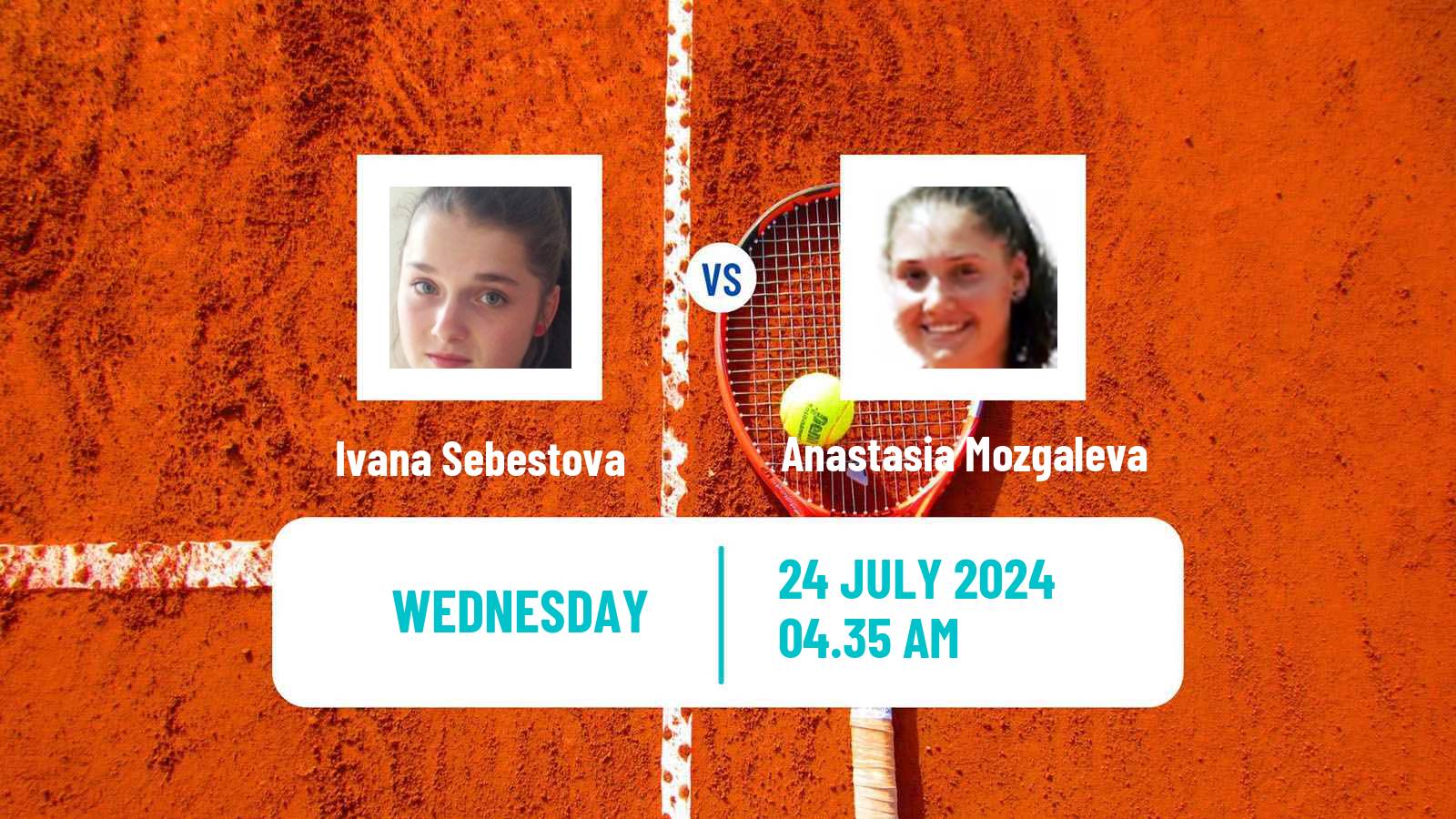 Tennis ITF W15 Brezice Women Ivana Sebestova - Anastasia Mozgaleva