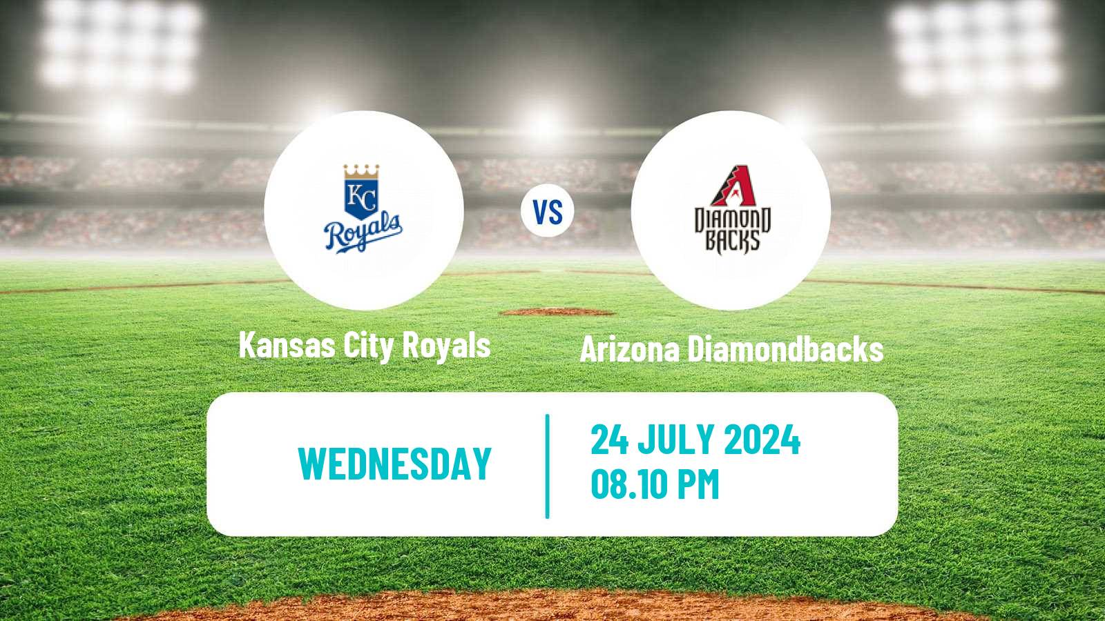 Baseball MLB Kansas City Royals - Arizona Diamondbacks