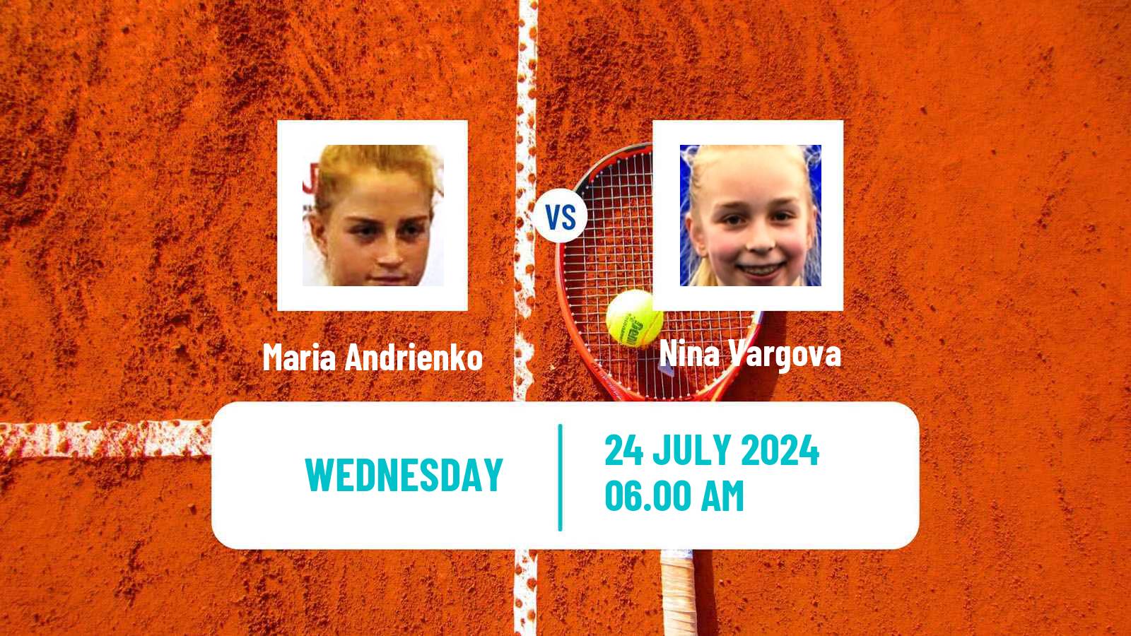 Tennis ITF W35 Casablanca Women Maria Andrienko - Nina Vargova