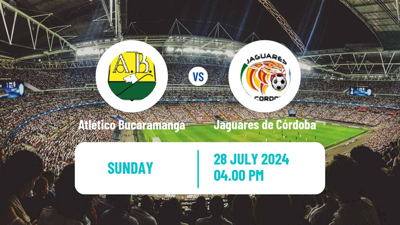 Soccer Colombian Primera A Atlético Bucaramanga - Jaguares de Córdoba