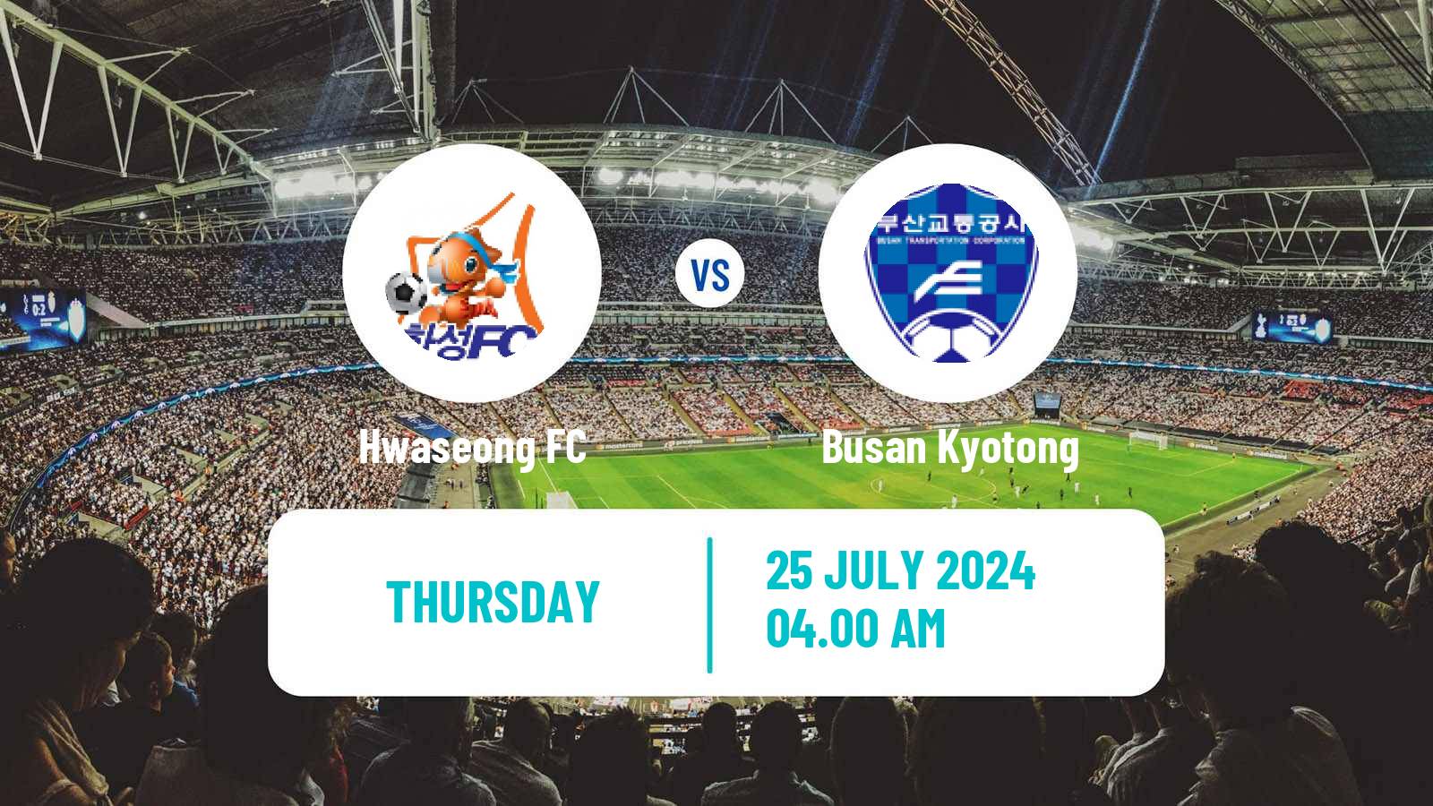 Soccer South Korean K3 League Hwaseong - Busan Kyotong