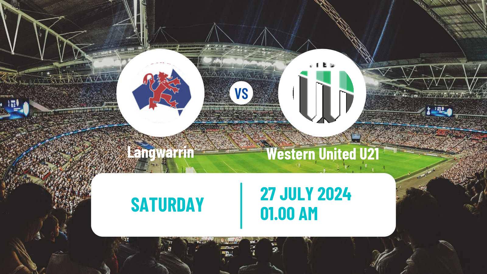 Soccer Australian Victoria Premier League Langwarrin - Western United U21