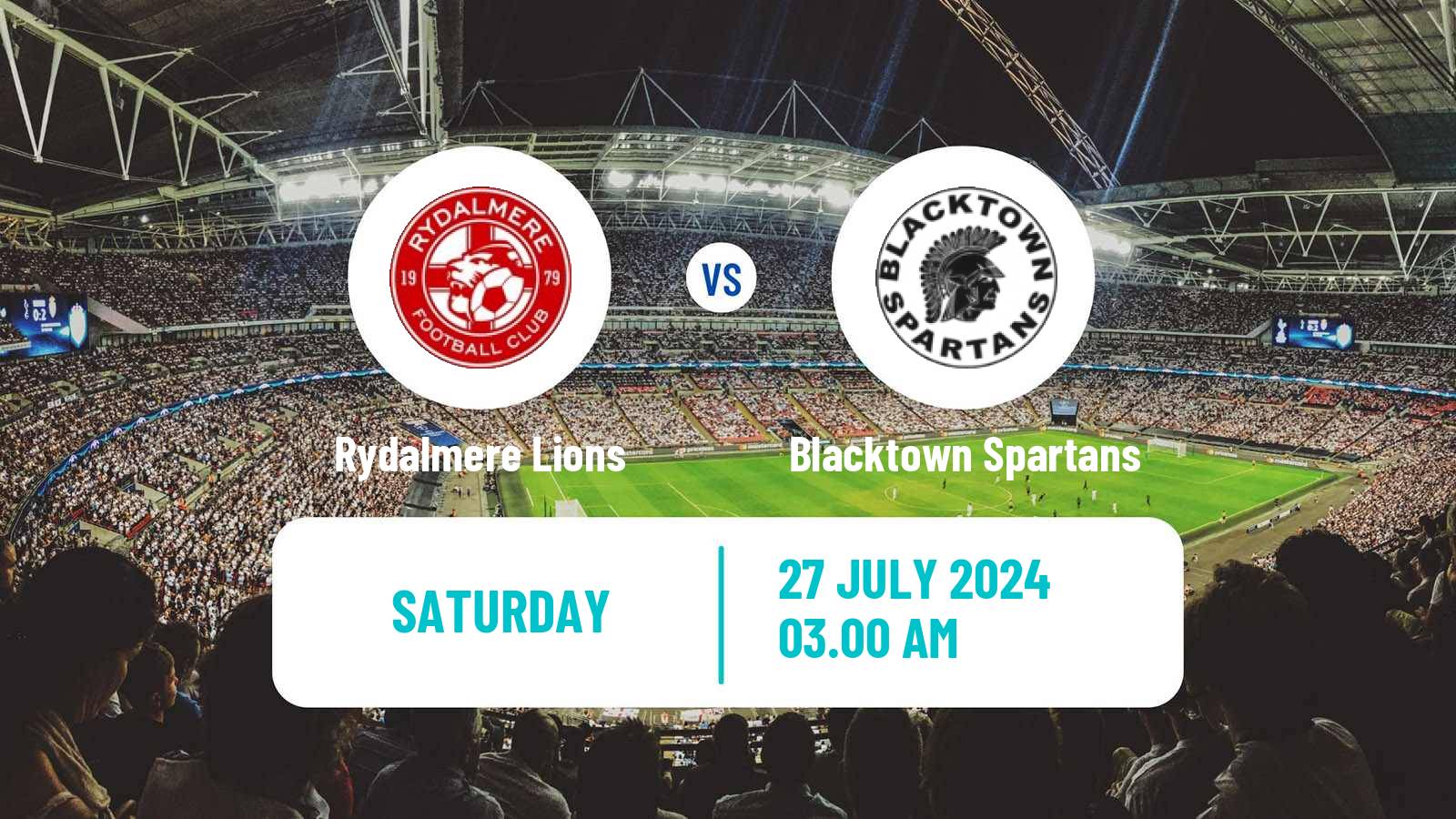 Soccer Australian NSW League One Rydalmere Lions - Blacktown Spartans