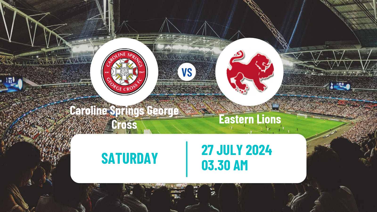 Soccer Australian Victoria Premier League Caroline Springs George Cross - Eastern Lions