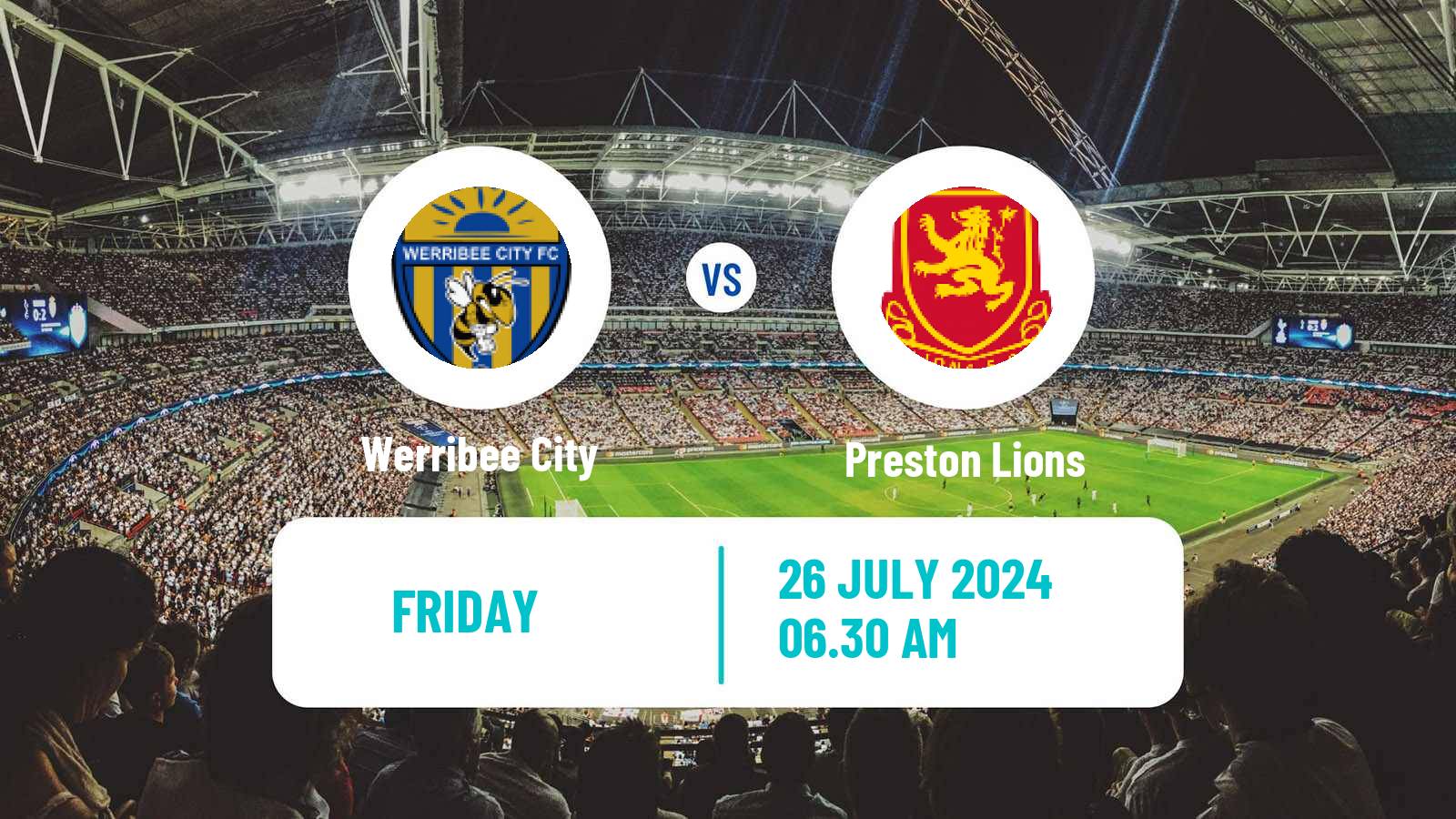 Soccer Australian Victoria Premier League Werribee City - Preston Lions