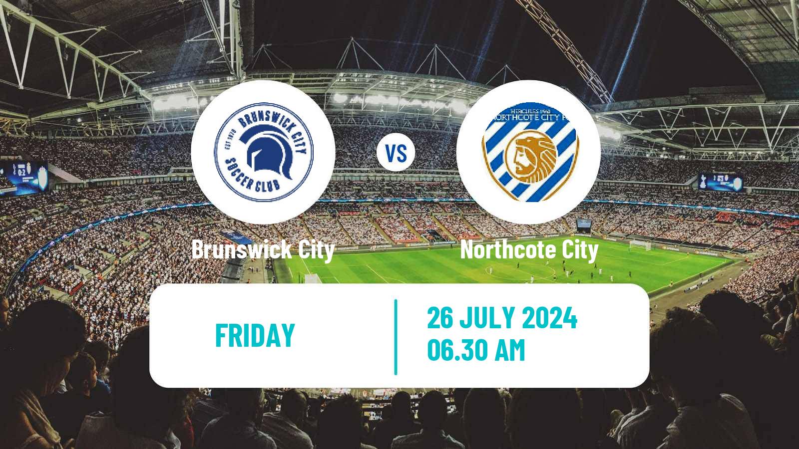 Soccer Australian Victoria Premier League Brunswick City - Northcote City