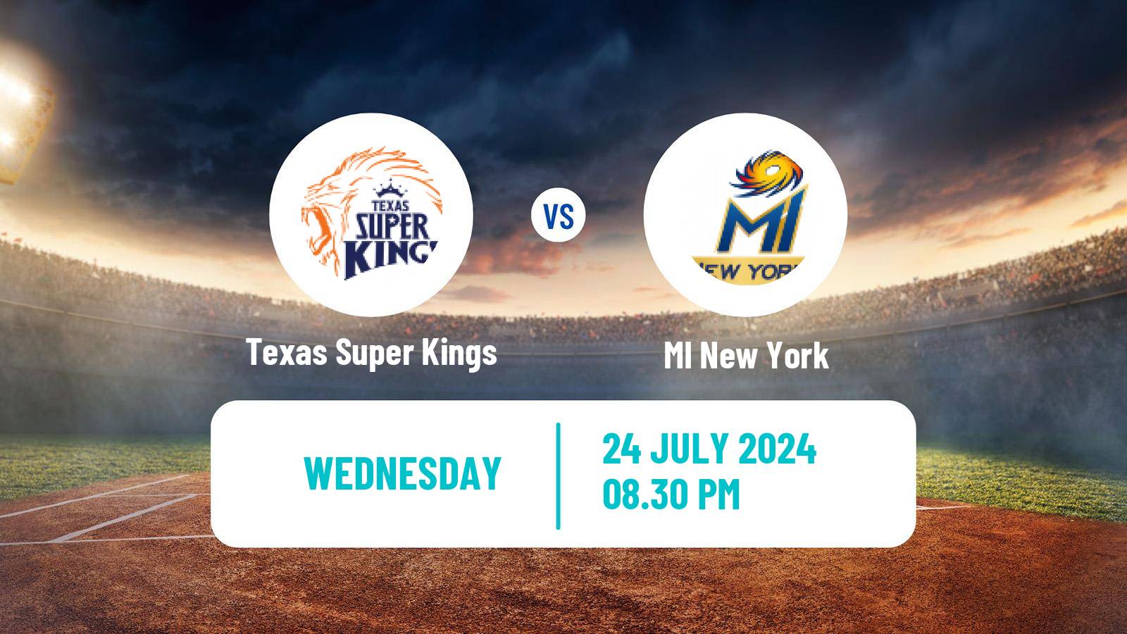 Cricket MLC Cricket Texas Super Kings - MI New York