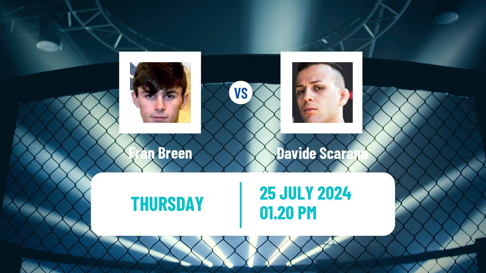 MMA Flyweight Cage Warriors Men Fran Breen - Davide Scarano