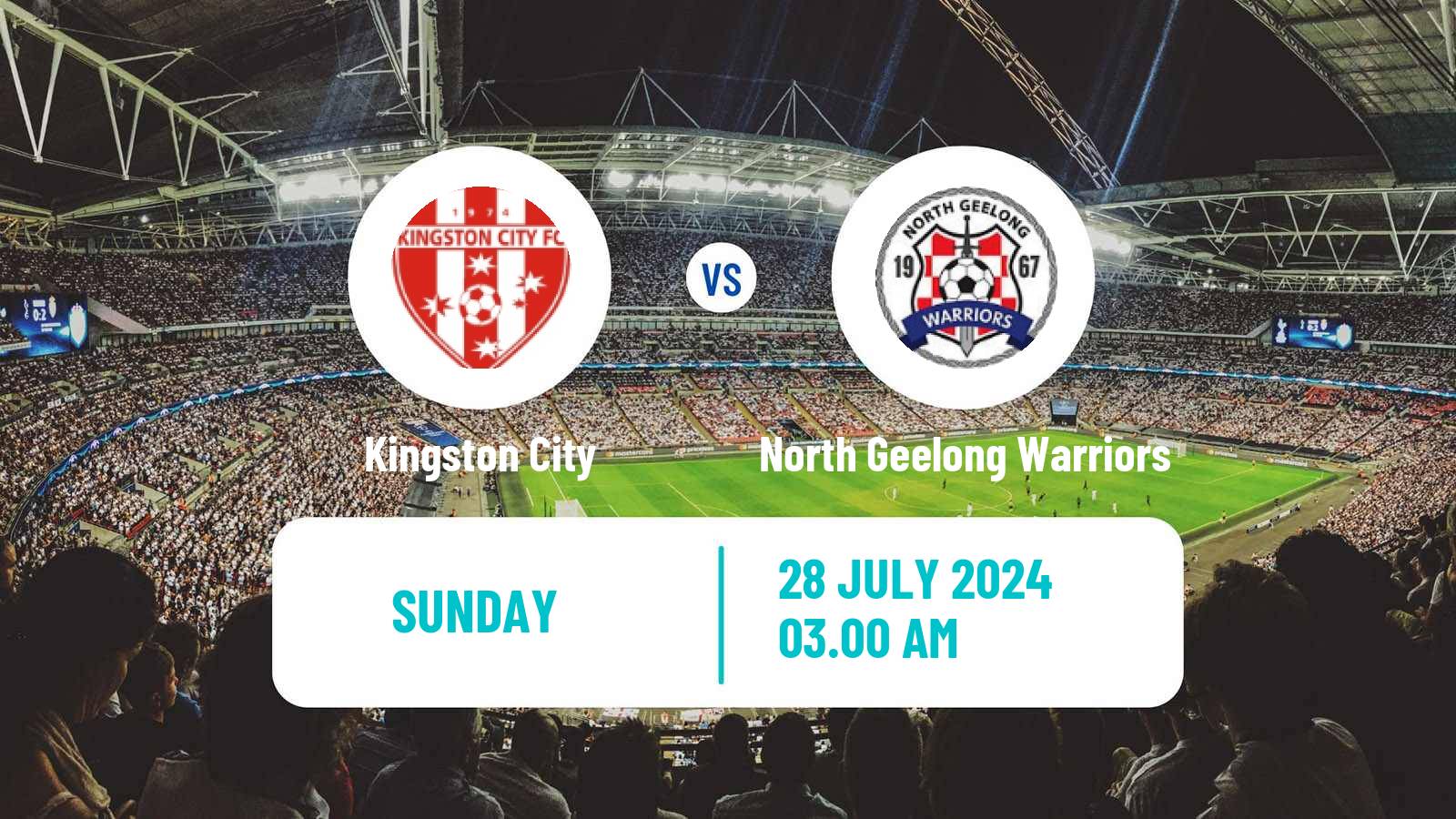 Soccer Australian Victoria Premier League Kingston City - North Geelong Warriors