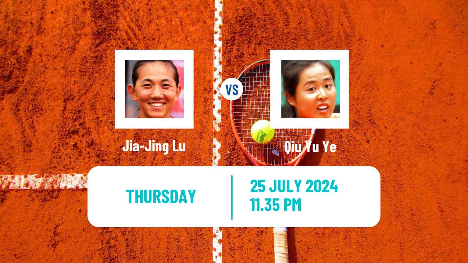 Tennis ITF W35 Naiman Women Jia-Jing Lu - Qiu Yu Ye