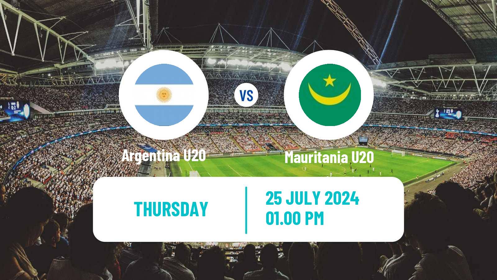 Soccer COTIF Tournament Argentina U20 - Mauritania U20