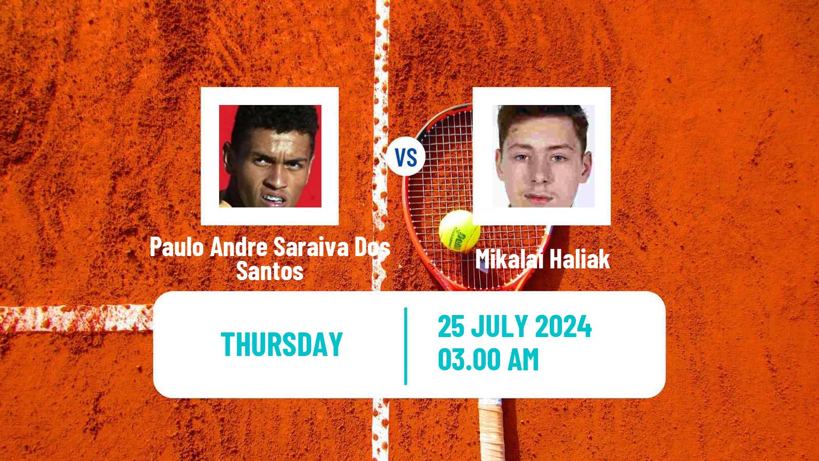Tennis ITF M25 H Bacau Men Paulo Andre Saraiva Dos Santos - Mikalai Haliak