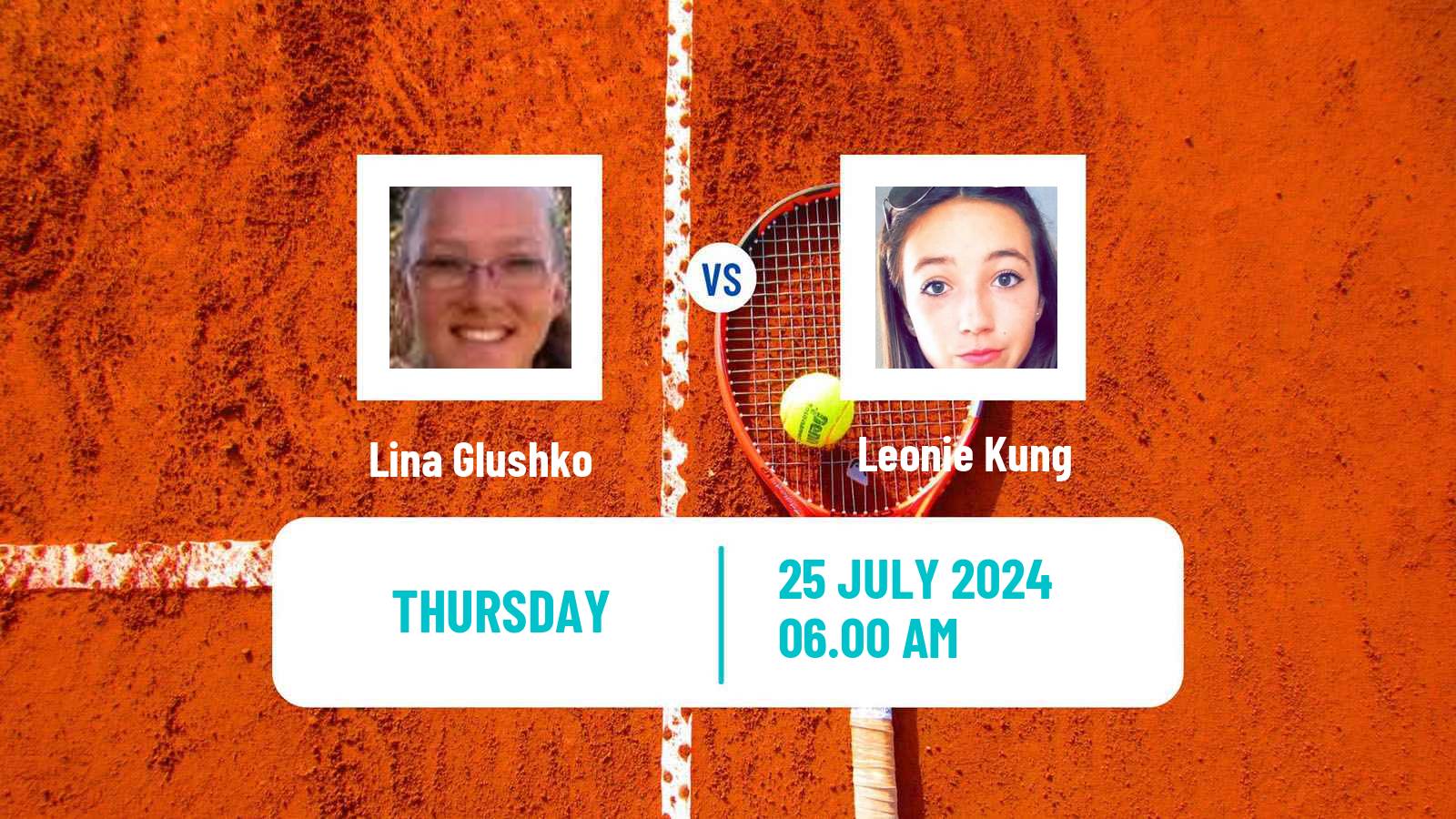 Tennis Warsaw Challenger Women Lina Glushko - Leonie Kung