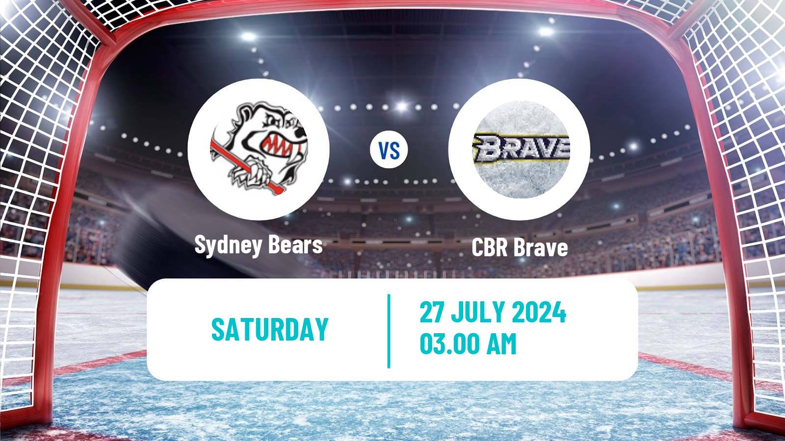 Hockey Australian Ice Hockey League Sydney Bears - CBR Brave