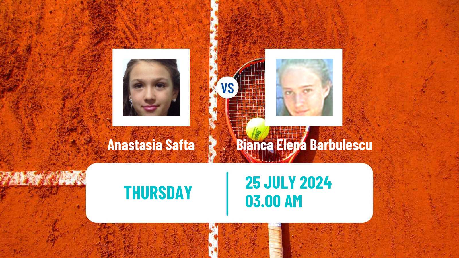 Tennis ITF W15 Satu Mare Women Anastasia Safta - Bianca Elena Barbulescu