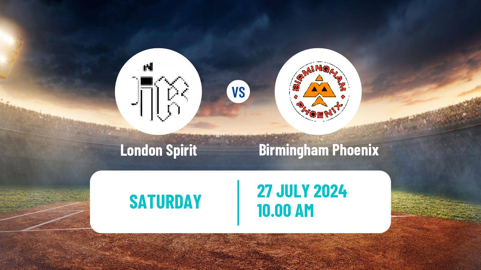 Cricket United Kingdom The Hundred Cricket Women London Spirit - Birmingham Phoenix