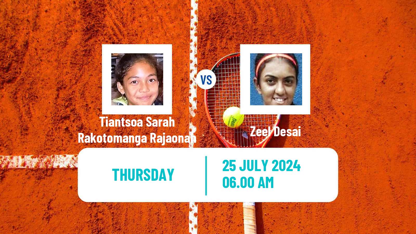 Tennis ITF W35 Casablanca Women Tiantsoa Sarah Rakotomanga Rajaonah - Zeel Desai