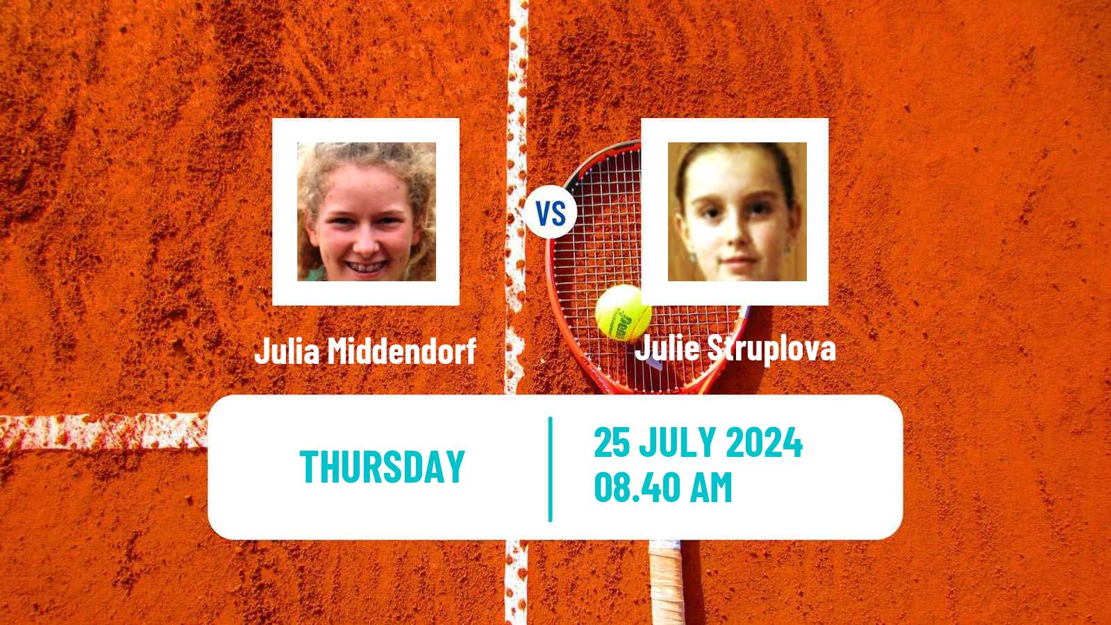 Tennis ITF W35 Horb Women Julia Middendorf - Julie Struplova