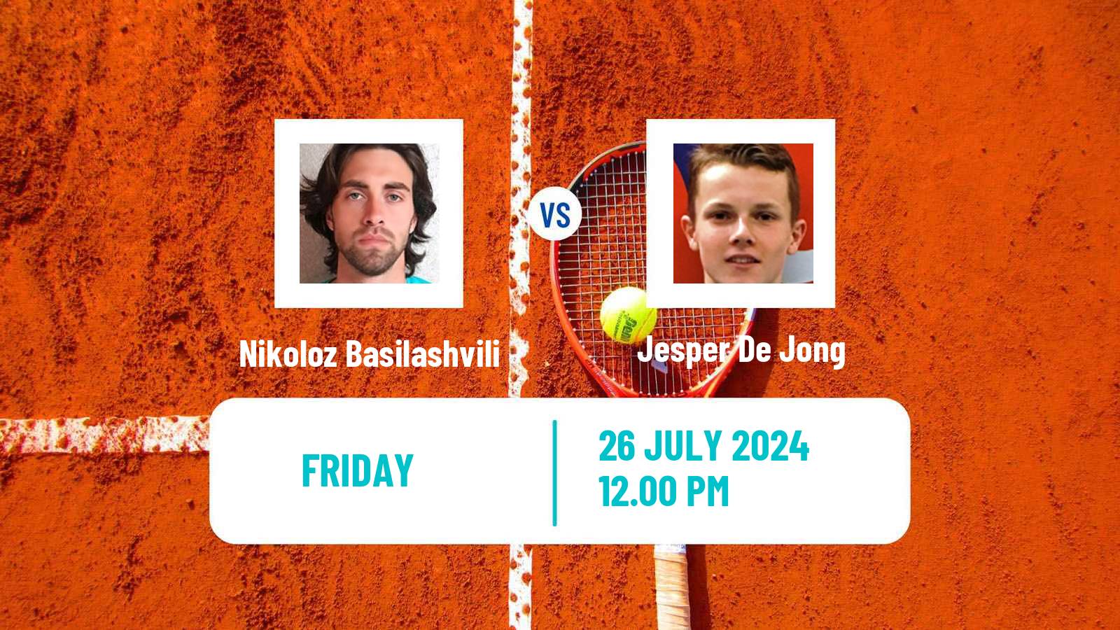 Tennis Verona Challenger Men Nikoloz Basilashvili - Jesper De Jong