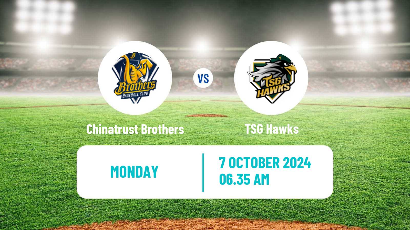 Baseball Taiwan CPBL Chinatrust Brothers - TSG Hawks