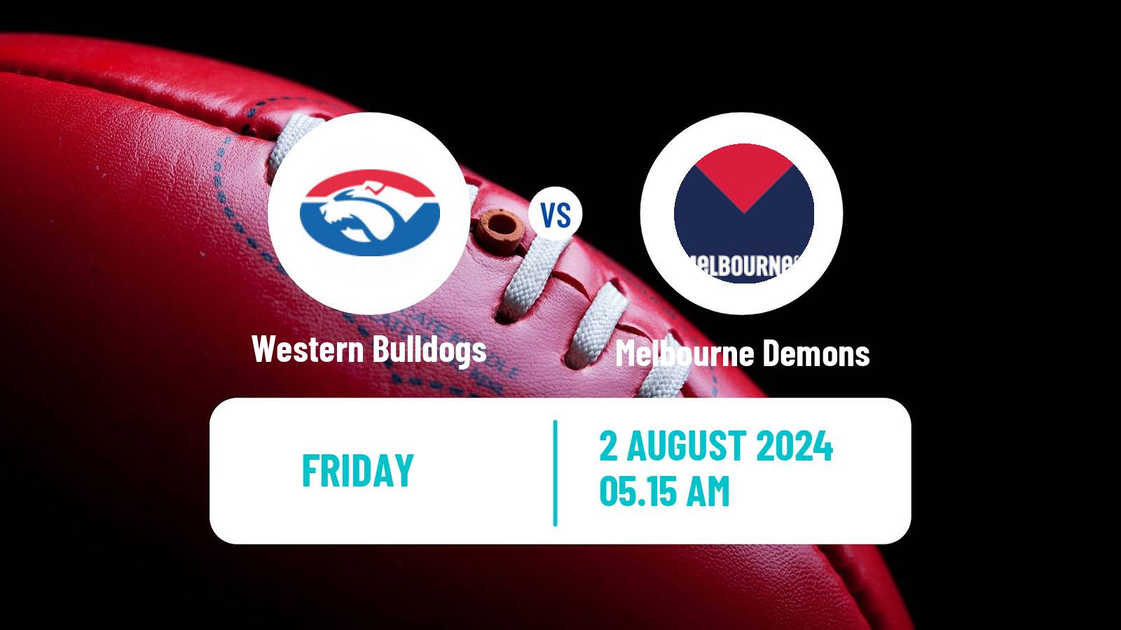 Aussie rules AFL Western Bulldogs - Melbourne Demons