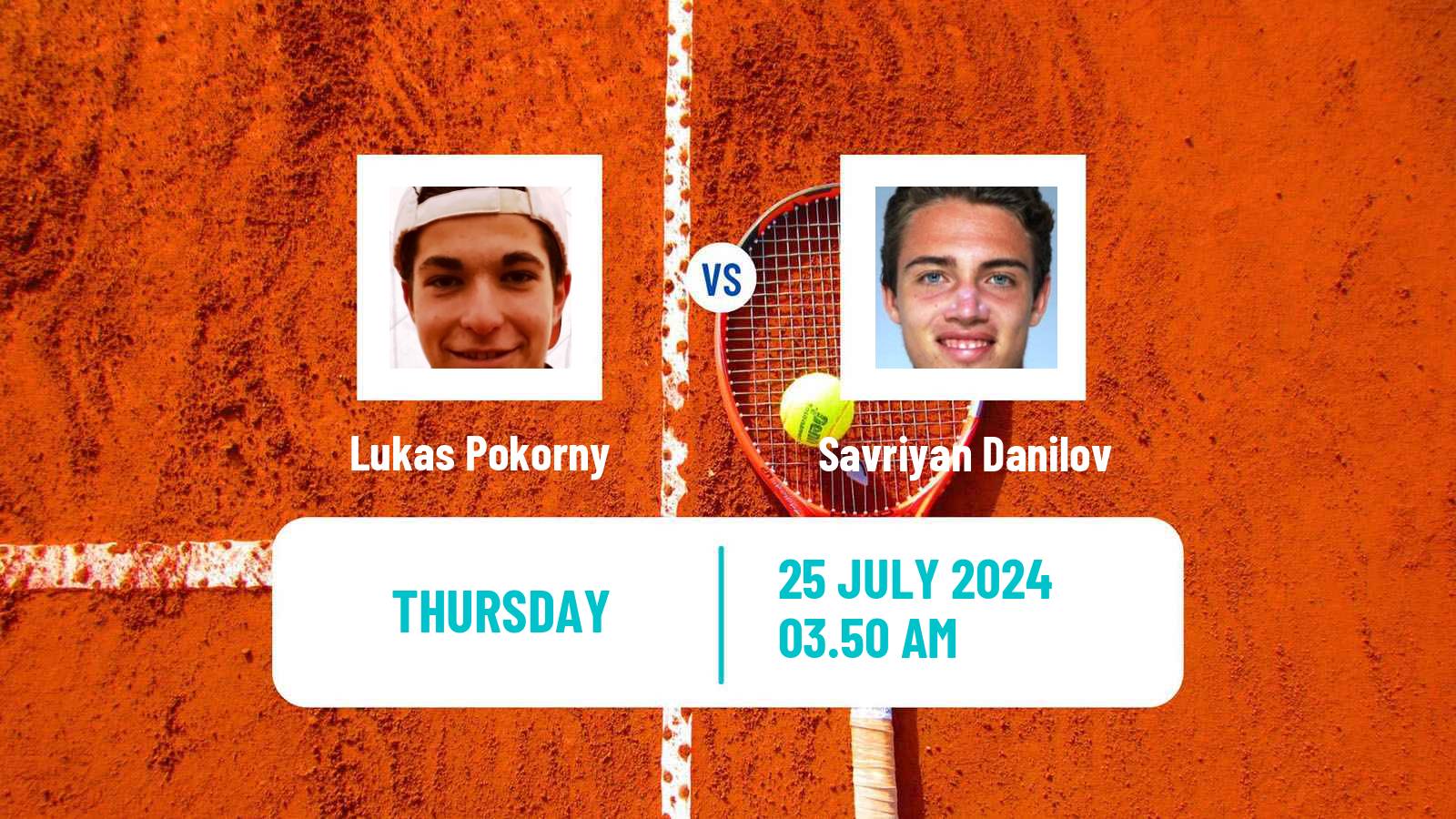 Tennis ITF M25 Astana Men Lukas Pokorny - Savriyan Danilov
