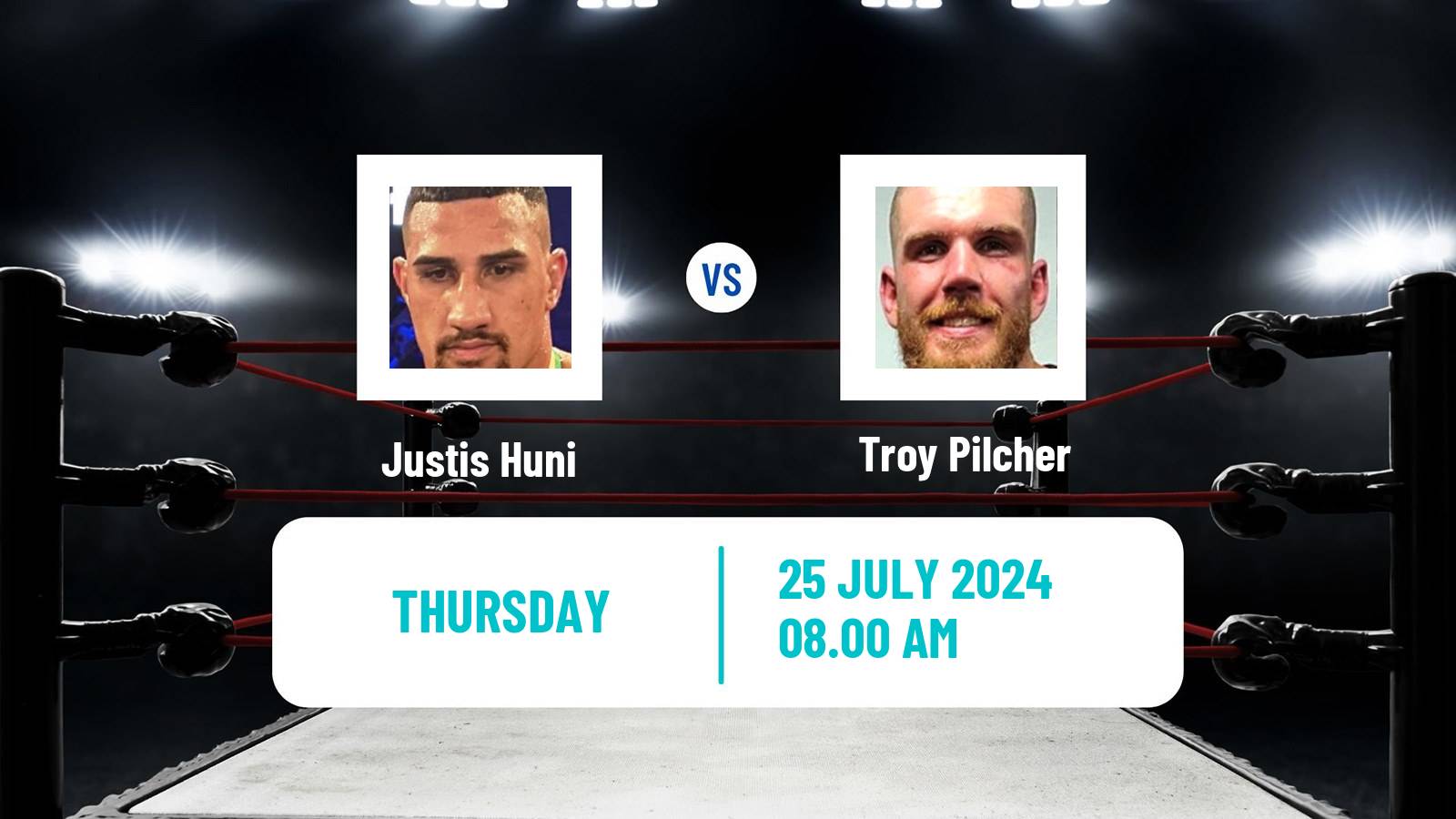 Boxing Heavyweight WBO Global Title Men Justis Huni - Troy Pilcher