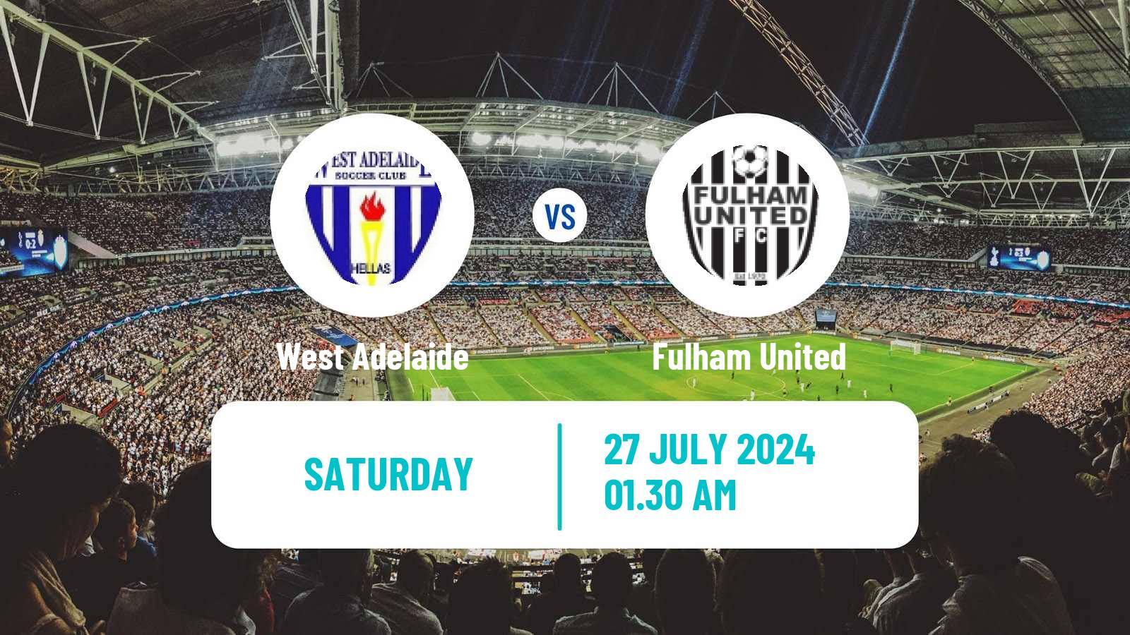 Soccer Australian SA State League West Adelaide - Fulham United