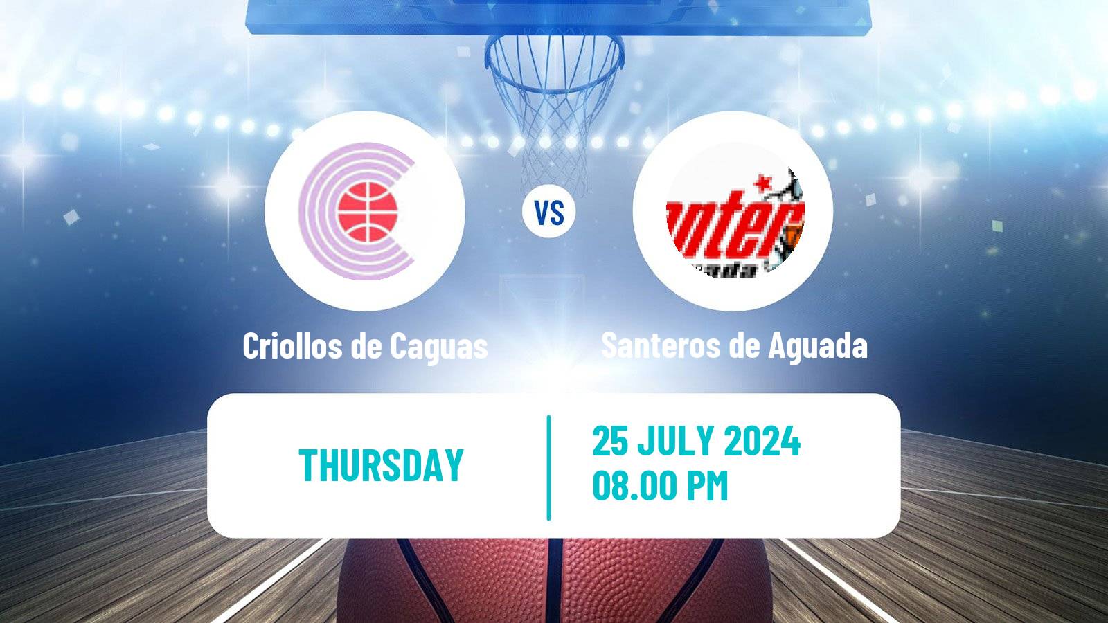 Basketball Puerto Rican BSN Criollos de Caguas - Santeros de Aguada