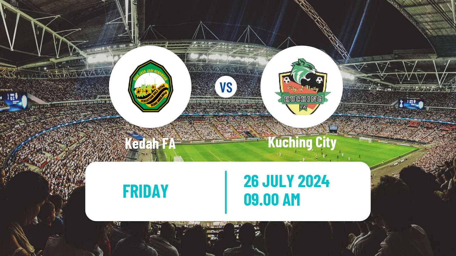 Soccer Malaysian Super League Kedah FA - Kuching City