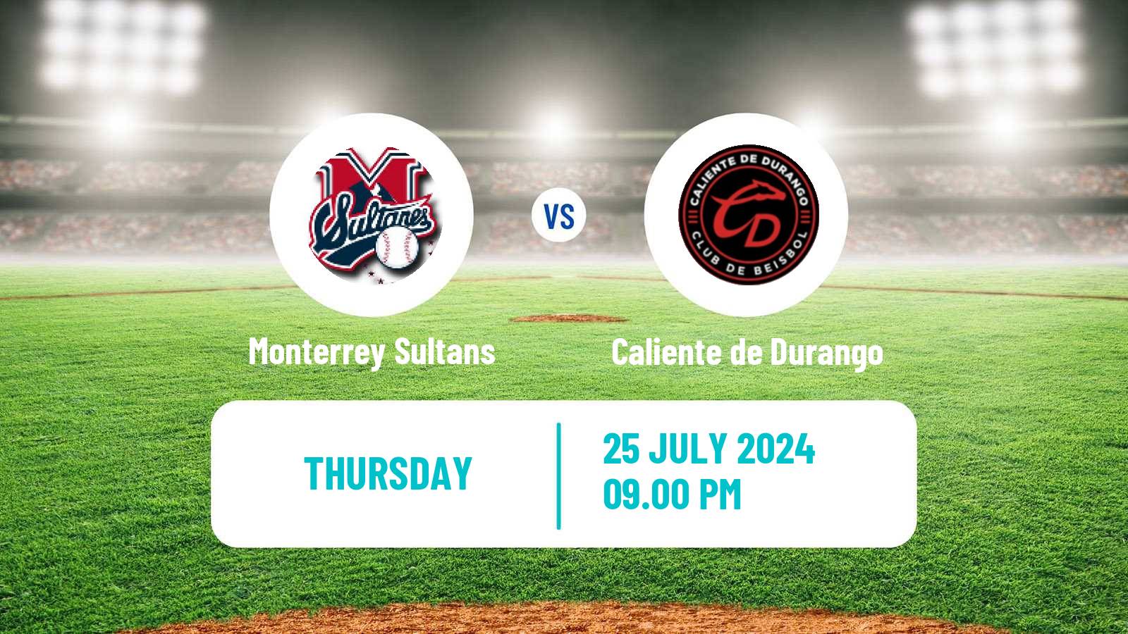 Baseball LMB Monterrey Sultans - Caliente de Durango