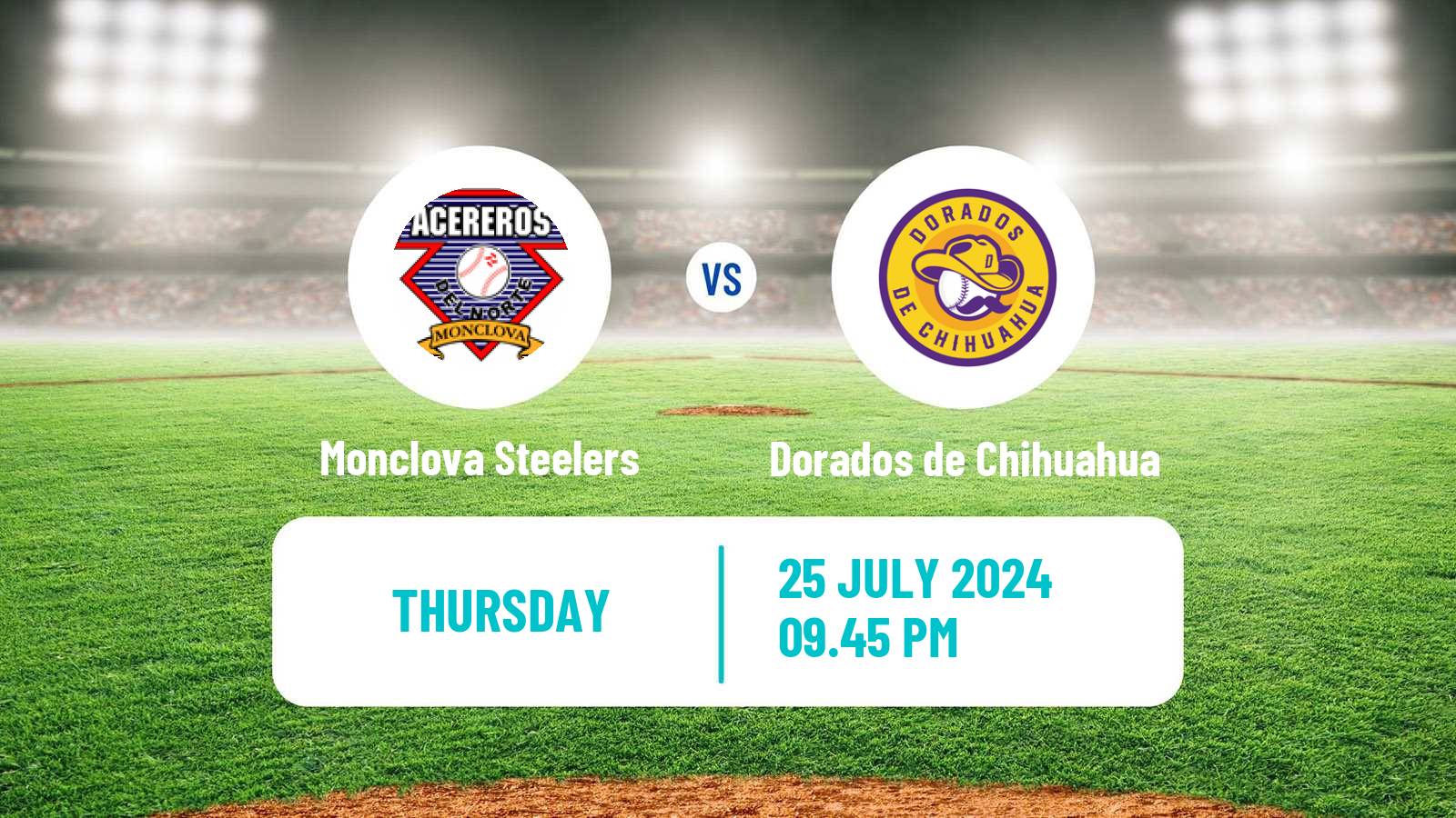 Baseball LMB Monclova Steelers - Dorados de Chihuahua