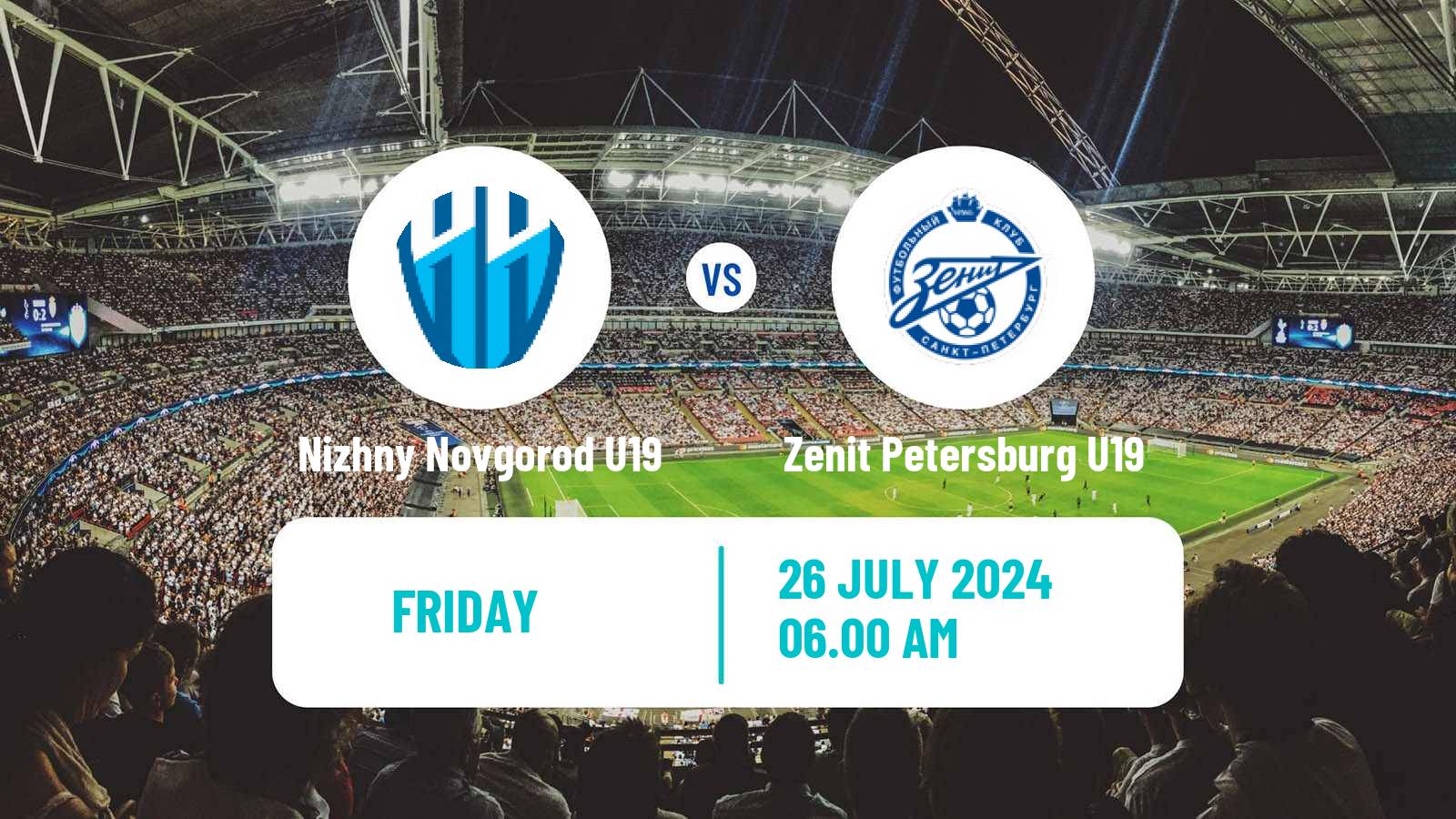 Soccer Russian Youth League Nizhny Novgorod U19 - Zenit Petersburg U19