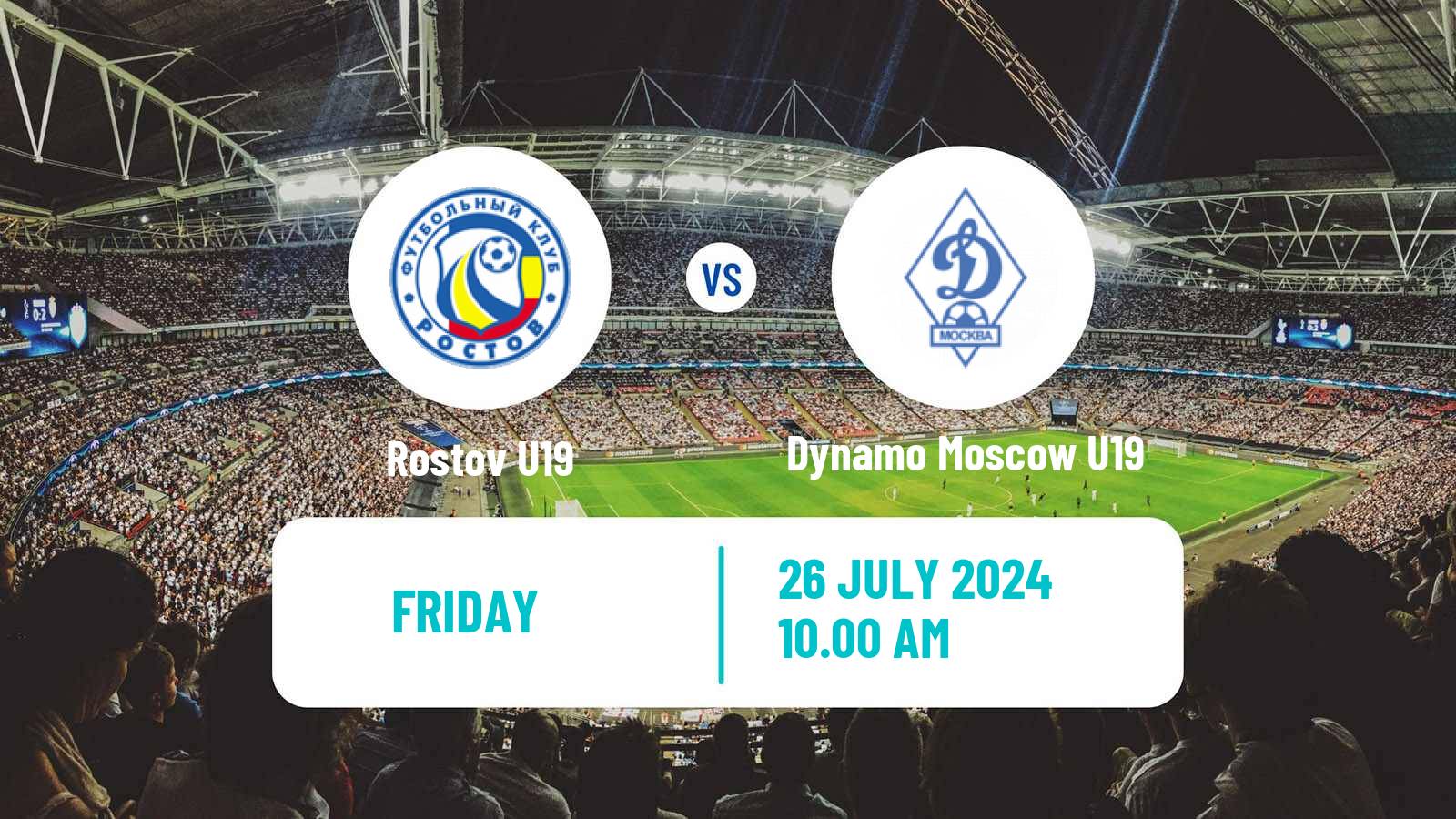 Soccer Russian Youth League Rostov U19 - Dynamo Moscow U19