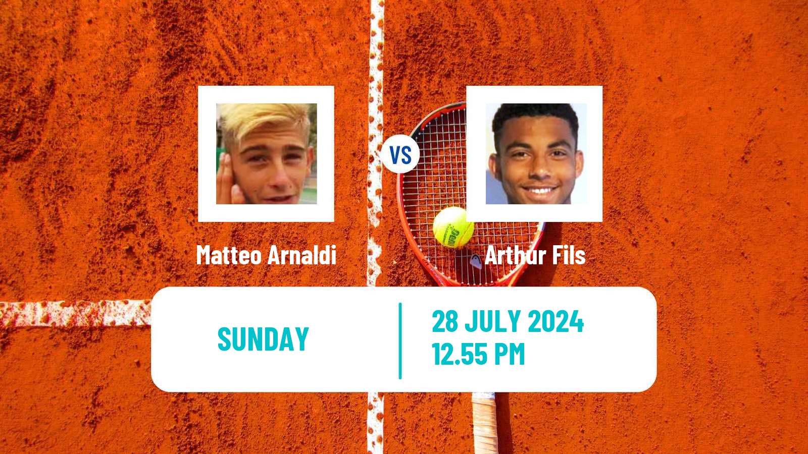 Tennis ATP Olympic Games Matteo Arnaldi - Arthur Fils