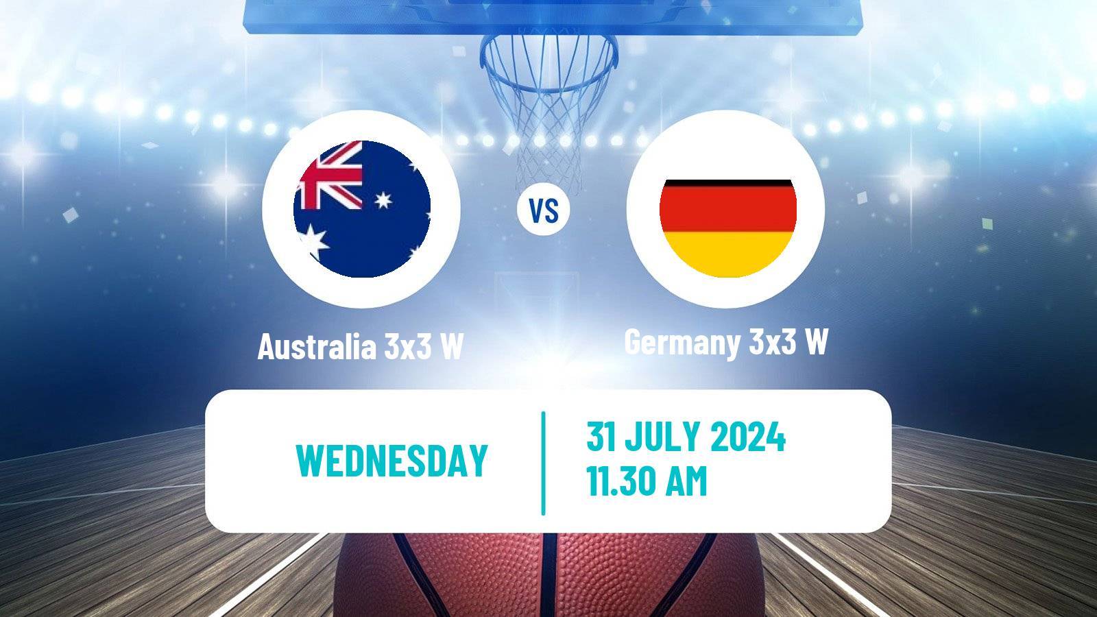 Basketball Olympic Games Basketball 3x3 Women Australia 3x3 W - Germany 3x3 W