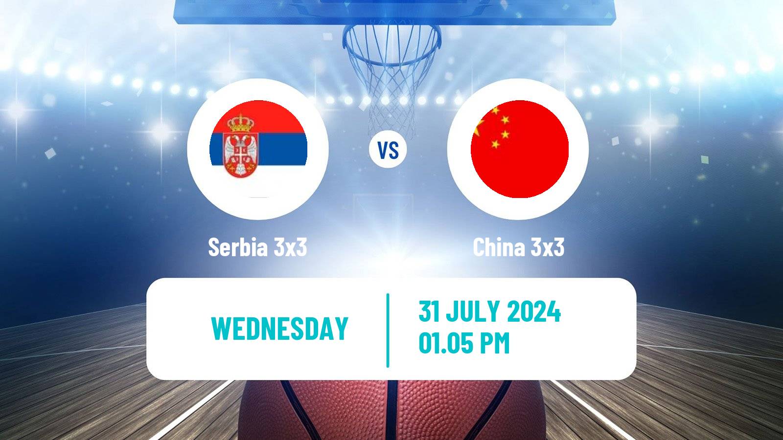 Basketball Olympic Games Basketball 3x3 Serbia 3x3 - China 3x3
