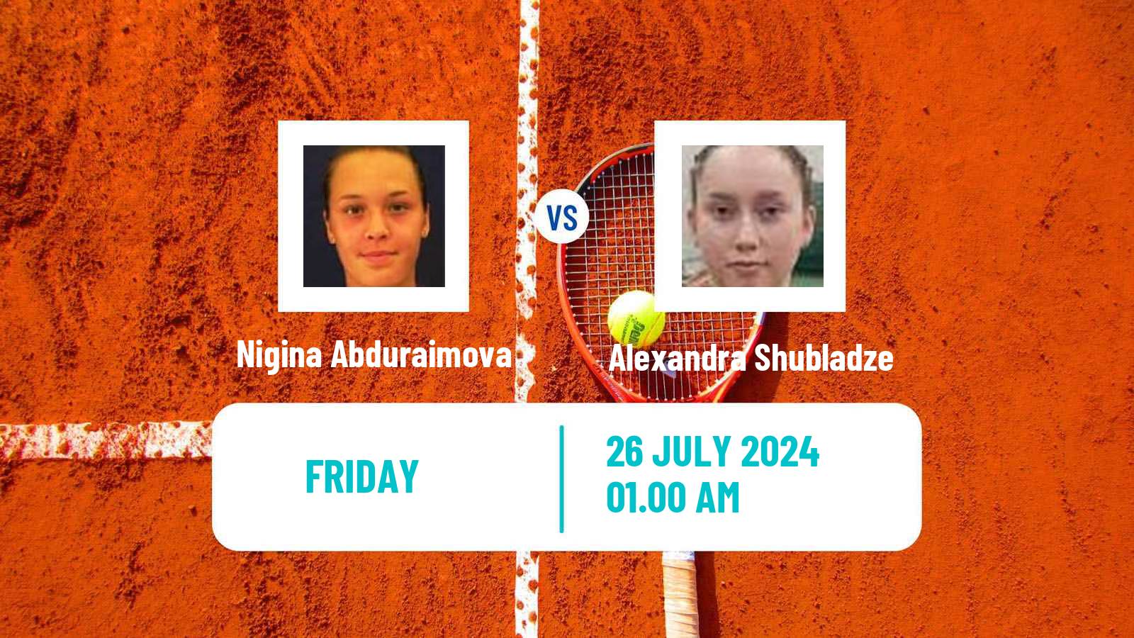 Tennis ITF W35 Astana Women Nigina Abduraimova - Alexandra Shubladze