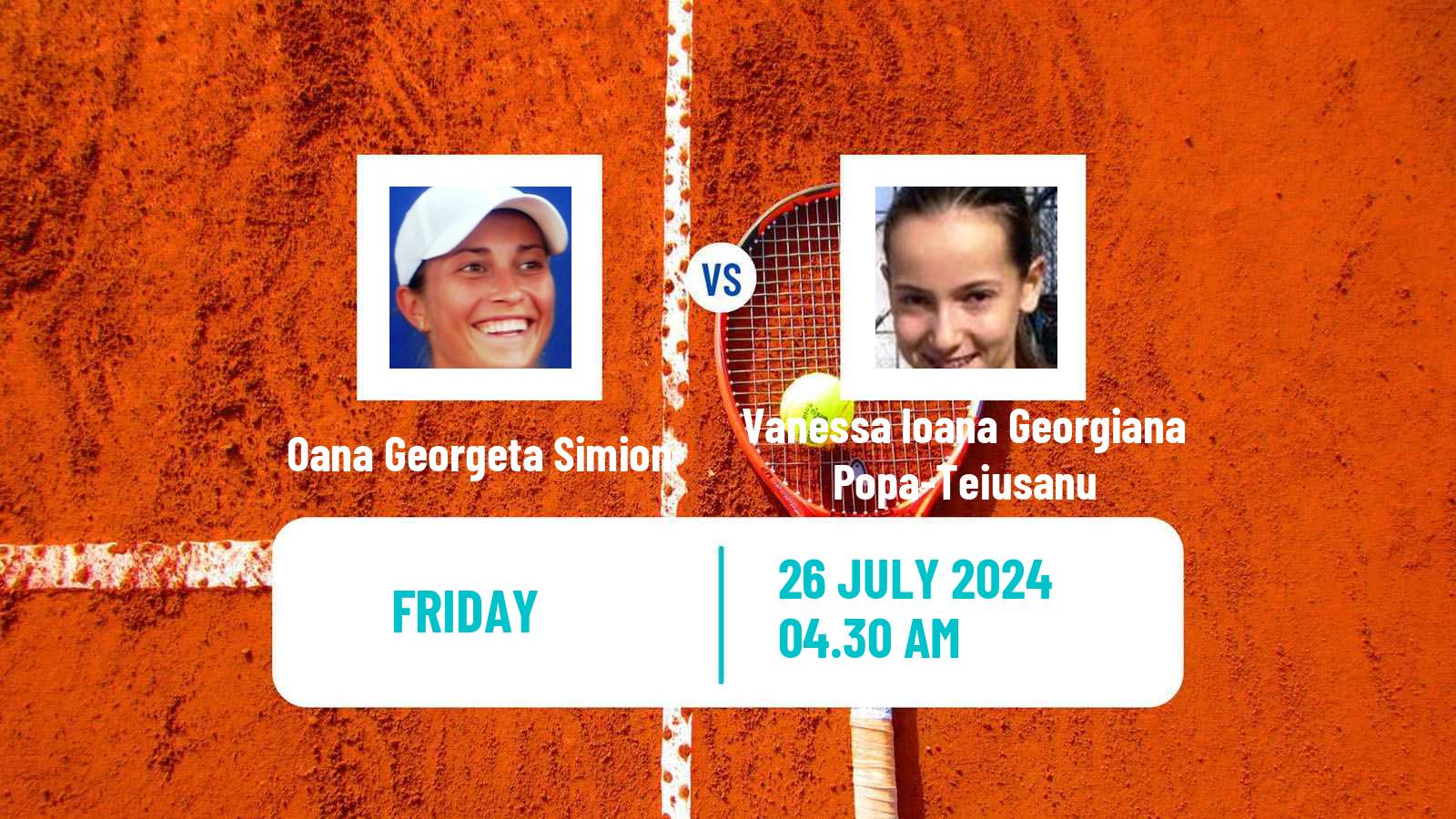 Tennis ITF W15 Satu Mare Women Oana Georgeta Simion - Vanessa Ioana Georgiana Popa-Teiusanu