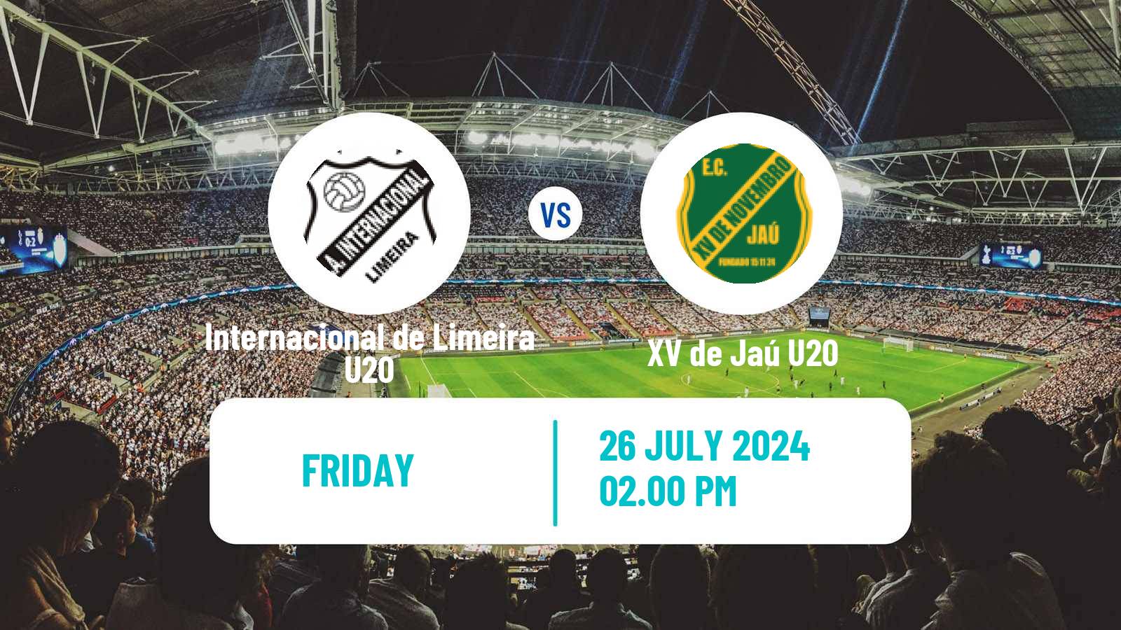 Soccer Brazilian Paulista U20 Internacional de Limeira U20 - XV de Jaú U20